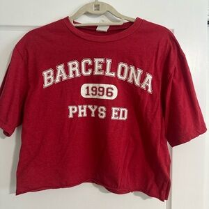Red Barcelona Phys Ed T-Shirt